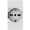 4BX presa schuko smart WiFi compatib BTicino Living Now Bianca- 4Box P40S 4BP40S.KW
