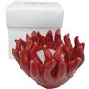 Generico RICCIO DI MARE ROSSO in porcellana con CANDELA 9.5x7 cm BOMBONIERA 1GHO