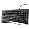 Trust Tastiera e mouse PRIMO Wired Black 23971
