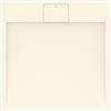 Ideal Standard - Ultra Flat S i.life, Piatto doccia quadrato 80x80 in resina, Piletta con scarico nascosto, Finitura opaca effetto pietra, Sabbia