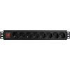 Disabled - Do not use WP Rack Multipresa Ciabatta Elettrica 19 con 8 Prese Universali ITA 10/16A e Tomas Schuko, Cavo 2m Spina Italiana 16A, 250V/3500W