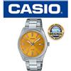 Casio OROLOGIO CASIO MTP-1302PD-9AVEF OROLOGIO UOMO GIALLO ACCIAIO CLASSICO ELEGANTE