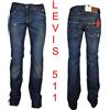 Levi's levis 511 jeans uomo W30L34 slim fit pantaloni levi's gamba dritta svasati blu