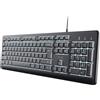 Trust Primo Beleuchtete tastiera Casa/ufficio USB QWERTY Italiano Nero