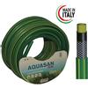 MADE IN ITALY TUBO RETINATO DA GIARDINO AQUASAN PLUS TUBO GIARDINO 4 STRATI 5/8" mm.15 X 50 MT