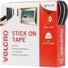 VELCRO Brand Nastro riapribile adesivo 20mmm x 10m Nero | Nastro a strappo autoadesivo, versatile e resistente, per casa, ufficio, garage e decorazioni