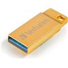 Verbatim Pen Drive 16 Gb Chiavetta USB 3.0 High Speed Oro 99104 Metal Executive Verbatim