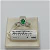 ARMONIE GIOIELLI ANELLO DA DONNA IN ORO BIANCO 18KT SMERALDO E DIAMANTI (0623)