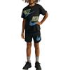 Nike - Completo Bambini T-Shirt e Short In The Zone, Nero Codice 86N737-023