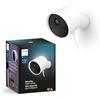 PHILIPS Hue Secure, Telecamera di sicurezza con cavo, Bianco | Video in HD 1080p, Visione notturna, Audio bidirezionale, Microfono, Notifiche push, Per interni, Smart Home