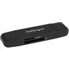 Startech.Com Lettore schede memoria Multischeda USB 3.0 Black SDMSDRWU3AC