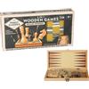 A2Z 4 Bambini 3 IN 1 Pieghevole Legno Giochi Set Scacchi Dama & Backgammon Gioco