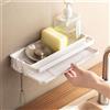 Does not apply Porta Spugne Lavello Cucina Da Appendere Senza Forare, Bianco, Organizer Con Vas