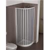 GRANISUD CABINA BOX DOCCIA PVC SEMICIRCOLARE APERTURA LATERALE SCORREVOLE 80x80 / 75x75