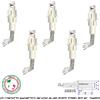 Securvera Sensore Magnetico ABS ad Incasso 5 Pz Contatto Antifurto Porta Blindata Cancello