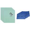 Vileda Microtail, verde, 5 pezzi & Eudorexpro Microblu Vetri- 5 Panni x Confezione 130 g, Blu