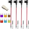 Gebildet 12V 24V Portafusibili ATM a Lama con 16AWG Filo Piccolo Dimensioni ADD