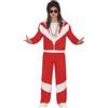 FIESTAS GUIRCA Tuta rossa e bianca Costume uomo - 90s Shell Suit - 80s Jogging Suit Fancy Dress Uomo