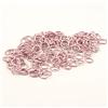 Vaessen Creative - Anelli in alluminio, per lavoretti artistici e bijoux, rosa, 10mmx135