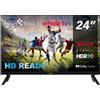 Smart Tech Smart TV 24 Pollici HD Ready LED Whale OS Nero 24HH01V Smart Tech
