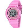 Sector No Limits Orologio Sector Ex-50 R3251314501 watch Silicone Rosa Digitale crono New Donna
