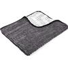 The Rag Company Gauntlet asciugamano, misto 70/30 di microfibra coreana, progettato per asciugare i veicoli più velocemente senza graffiare vernice o vetri, 900 g/m², 76,2 x 91,5 cm, grigio