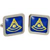 Giftshop UK Loggia massonica Past Master Gemelli Quadrati IN Cromata Scatola