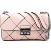 XTI borsa da donna piccola con tracolla ecopelle pochette borsetta nude catena