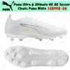 PUMA Scarpe da calcio Puma Ultra 6 Ultimate HG AG Puma bianche 108998-04 taglia uomo