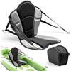 VEVOR Sedile per Kayak 1 pz Sedile con Schienale per Kayak Gonfiabile Spessore 31 mm Sedia con Schienale per Canoa Barca Paddleboard con Borsa Portaoggetti Cinghie Regolabili per SUP Barche da Pesca