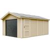 Timbela Garage in Legno 354x486 cm Box Auto Moto 17 m2 Pannelli LP SmartSide