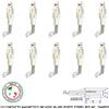 Securvera Sensore Magnetico ABS ad Incasso 10 Pz. Contatto Allarme Porta Blindata Cancello