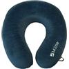 M LINE Cuscino cervicale aereo e auto, cuscino da viaggio, in memory foam, previene dolori al collo, gadget da viaggio, colore: blu, Blu, 32 x 30 x 20 cm