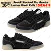 Reebok Workout Plus vera pelle nero bianco 100256319 taglia uomo