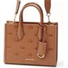 Michael Kors Mirella Small Zip Shopper Tracolla Marrone MK Monogram 35R6G7ZC5V