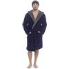 A2Z Uomo Sherpa IN Pile Accappatoio con Cappuccio Morbido Caldo Comodo Riposo