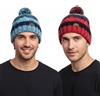 A2Z Cappelli da Uomo Multicolore Berretto con Pompon Pom Inverno Caldo Comodo