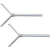 roba Perni a Y Set da 2 - Accessorio per Cancelletto easySafe+ per Porte e Scale - Compatibile con Estensioni e Ringhiere - Montaggio Antiscivolo Senza Fori - Gomma Protezione Legno
