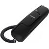 T06 NERO Telefono Fisso, Ultra Compatto Ideale per Spazi Limitati, Installabile