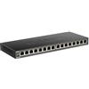 D-LINK DGS-1016S SWITCH 16 PORTE GIGABIT NON GESTITO 10/100/1000 BLACK