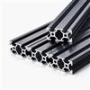 VEVOR 5 Pezzi 2040 Guida Lineare con Scanalatura a T, Realizzate in Lega di Alluminio, Guida Lineare Anodizzata Estruso ad Alta Resistenza per Stampante, Incisione Laser, Nero 1200 mm