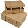 Creativ 263990 Mini valigie vintage in cartapesta 2 pezzi/1 set, beige
