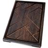 TESLYAR Tagliere in Legno 40 x 30 - Piatto da Bistecca - Tagliere per Servire (v8h)