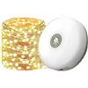 Eurowagens Luci Da Campeggio A LED Stringa 2 In 1 2000mAh Ricaricabile 10m