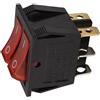 Eurowagens Luce Rossa Illuminato 6 Pin Doppio Spst Onoff Barca a Bilanciere AC 15A