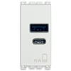 Vimar 19292.AC.15.B Arké Alimentatore USB 15 W 3 A 5 V per dispositivi elettroni