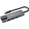 ATLANTIS A04-TC_LANHD+PU Mini Docking Station USB C (Type C) a HDMI 4K, Ethernet