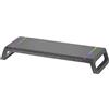 Mars Gaming MGS-ONE Nero, Supporto Monitor Chroma RGB, Dimensioni Regolabili, Su