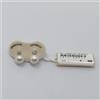 ARMONIE GIOIELLI ARMONIE ORECCHINI CON PERLA E DIAMANTI ORO BIANCO 18KT BR0,10 P8-8,5 mm (0631)