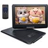 YOTON Lettore DVD portatile da 16.9" con schermo girevole HD da 14.1", con 1.8m